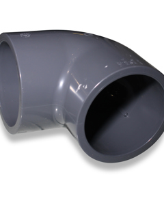 Winkel 90° PVC 125mm 2x Klebemuffe ND16